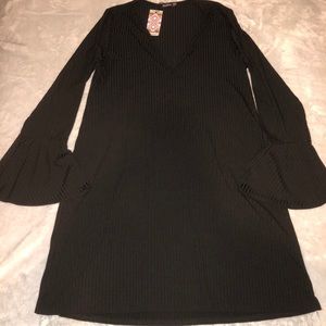 Black shift dress